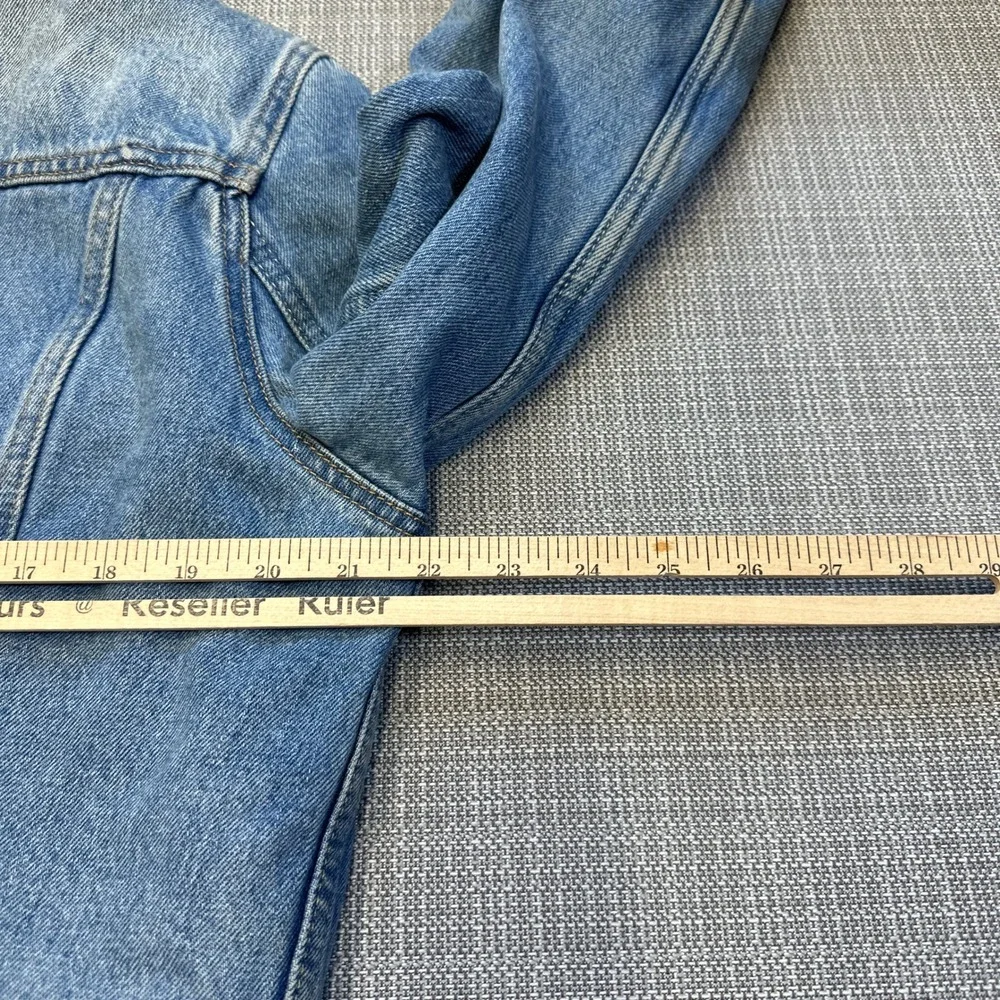 Levis‎ Sherpa Lined Denim Trucker Jacket Mens Medium Western Rancher Americana